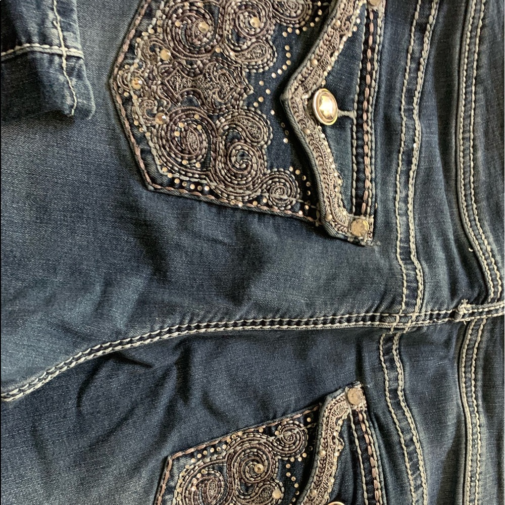 Apt9 womens bootcut midrise jeans, size 14